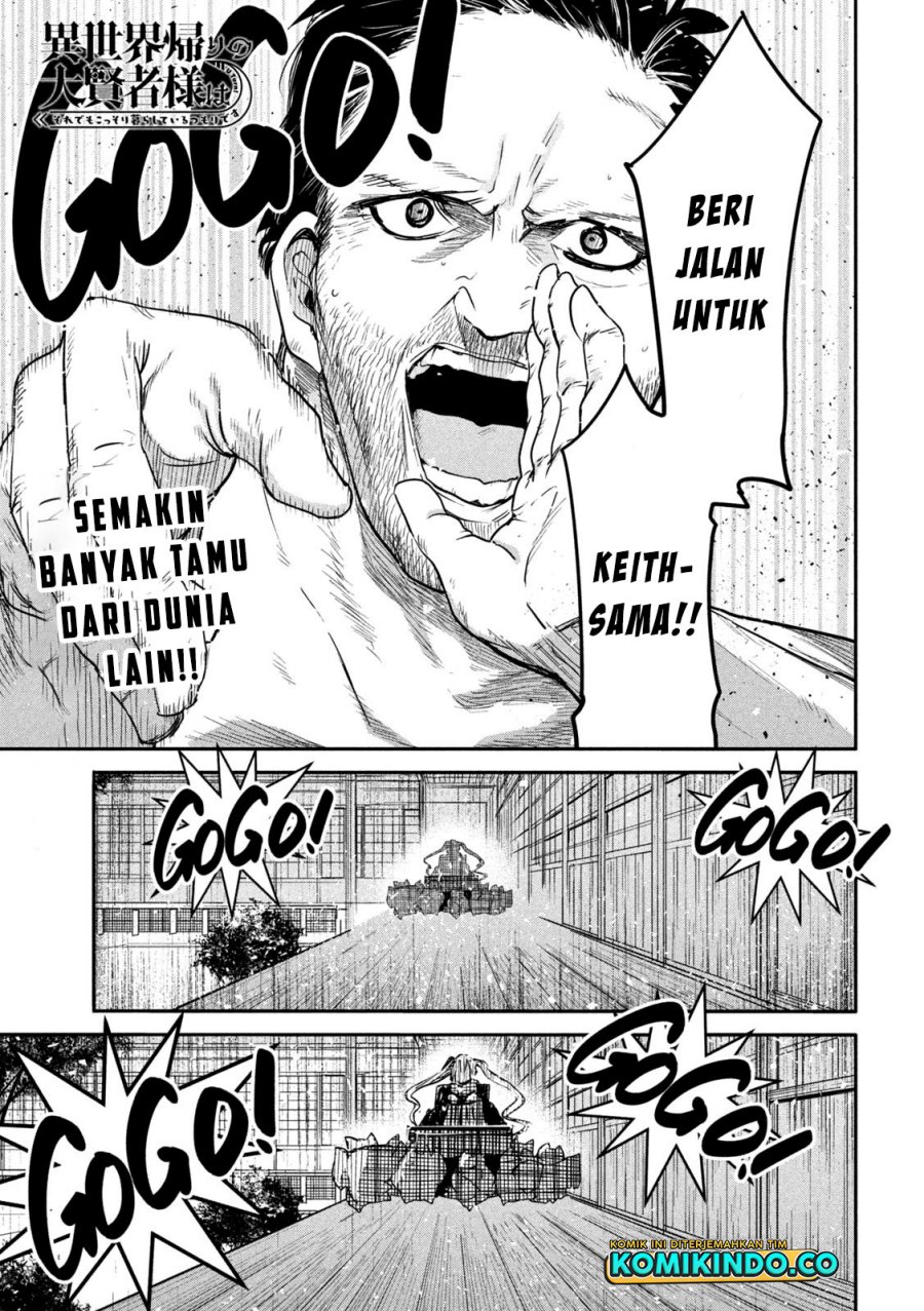 Baca Isekai Kaeri no Daikenja-sama wa Sore Demo Kossori Kurashite Iru Tsumori desu Chapter 19 Gambar 2