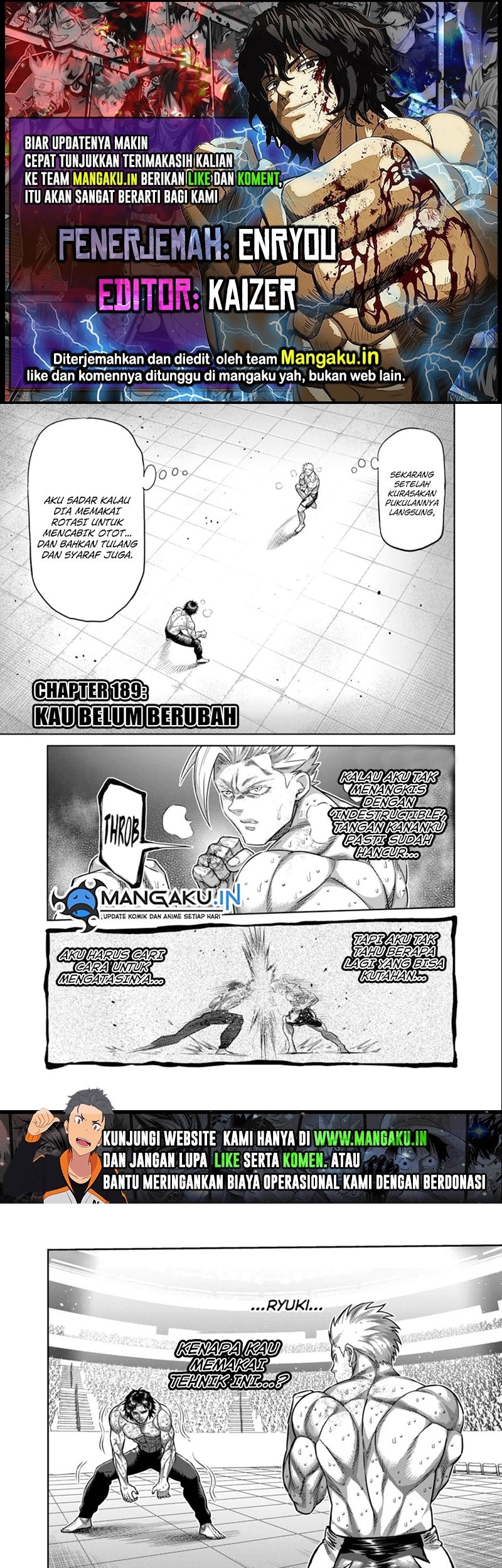 Baca Komik Kengan Omega Chapter 189 Gambar 1