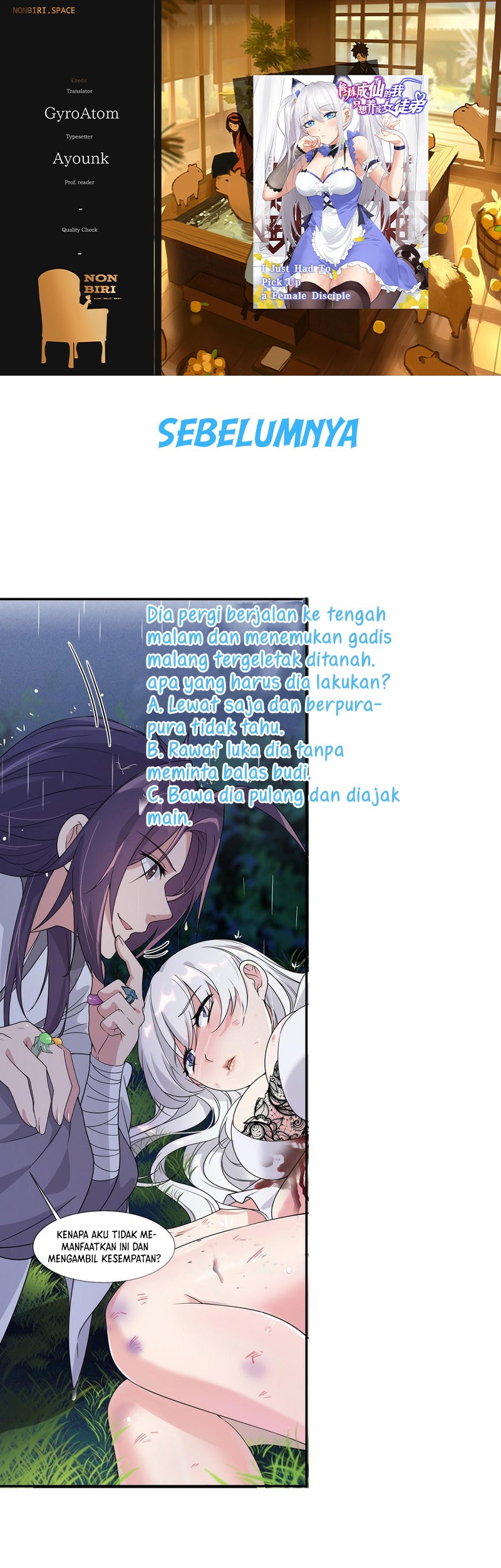 Baca Komik I Just Had to Pick up a Female Disciple Chapter 15 Gambar 1