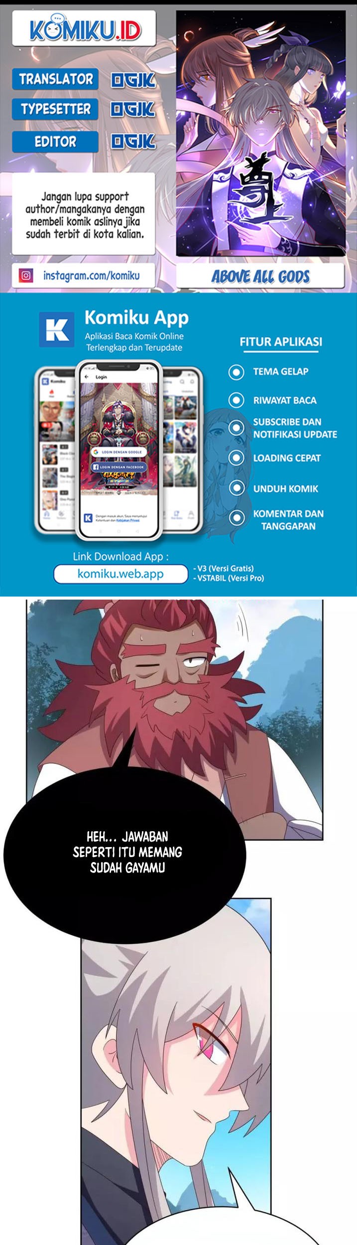 Baca Komik Above All Gods Chapter 408.5 Gambar 1