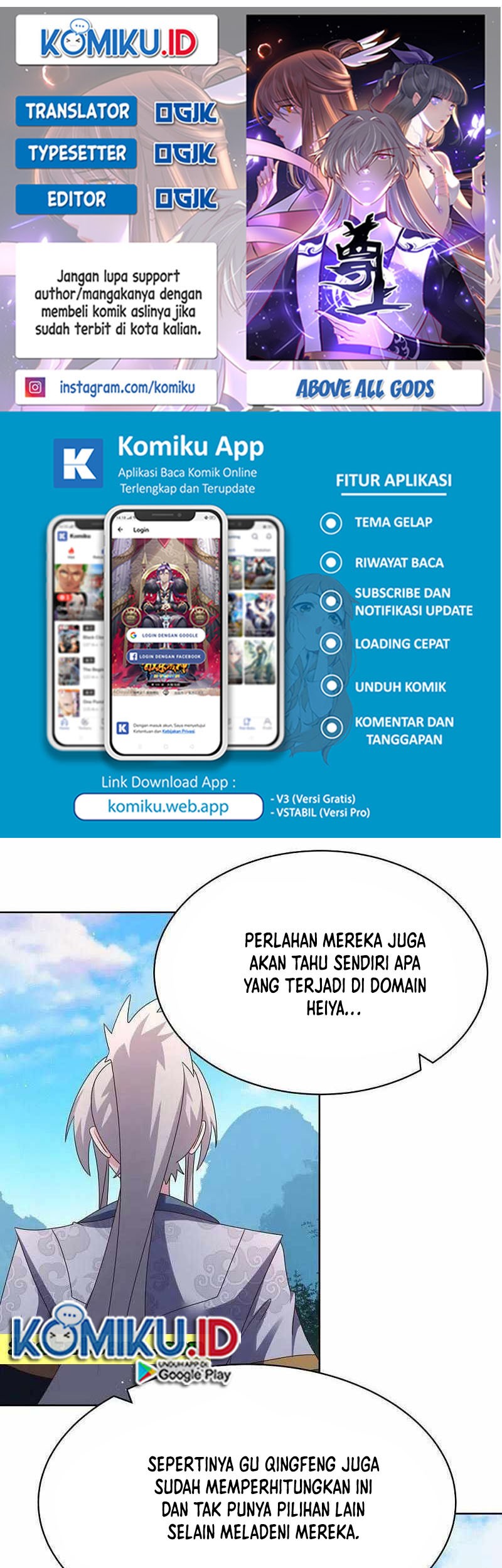 Baca Komik Above All Gods Chapter 409 Gambar 1