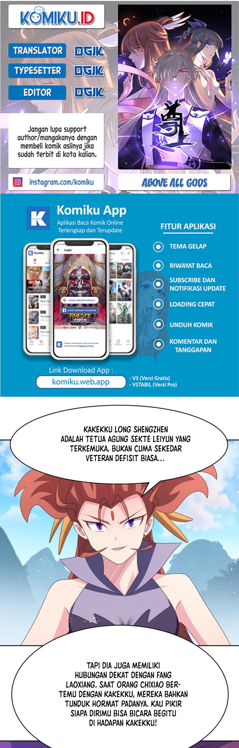 Baca Komik Above All Gods Chapter 410 Gambar 1