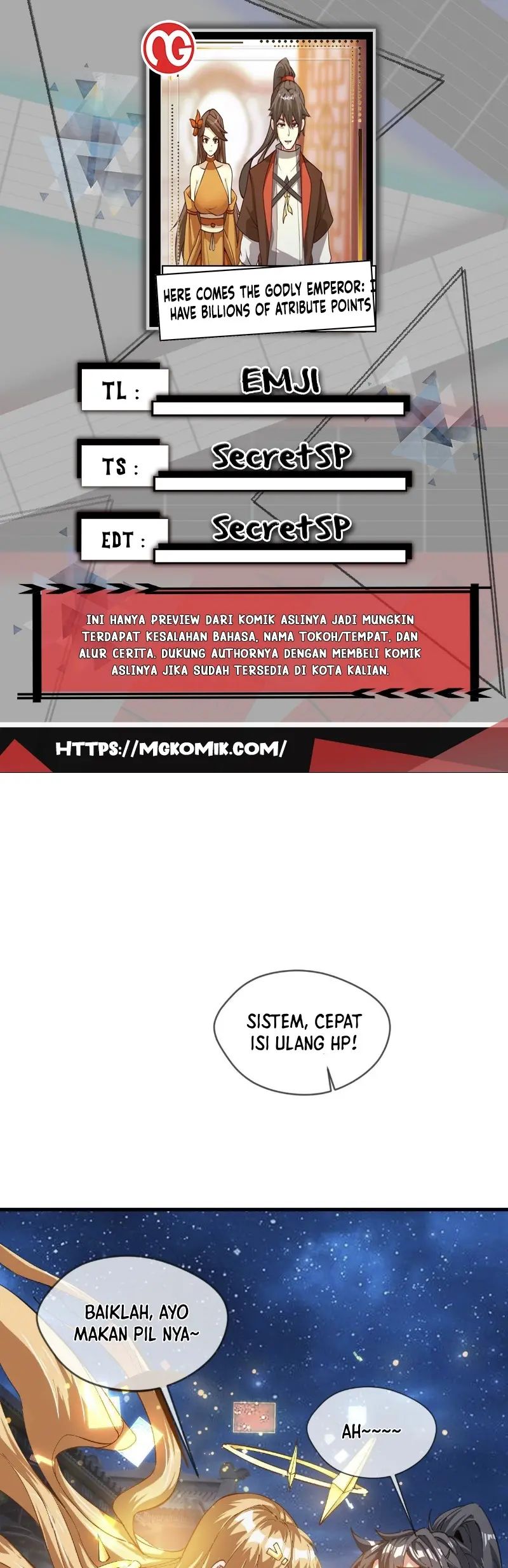 Baca Komik God Emperor Descends I have Billions of Attribute Points Chapter 30 Gambar 1