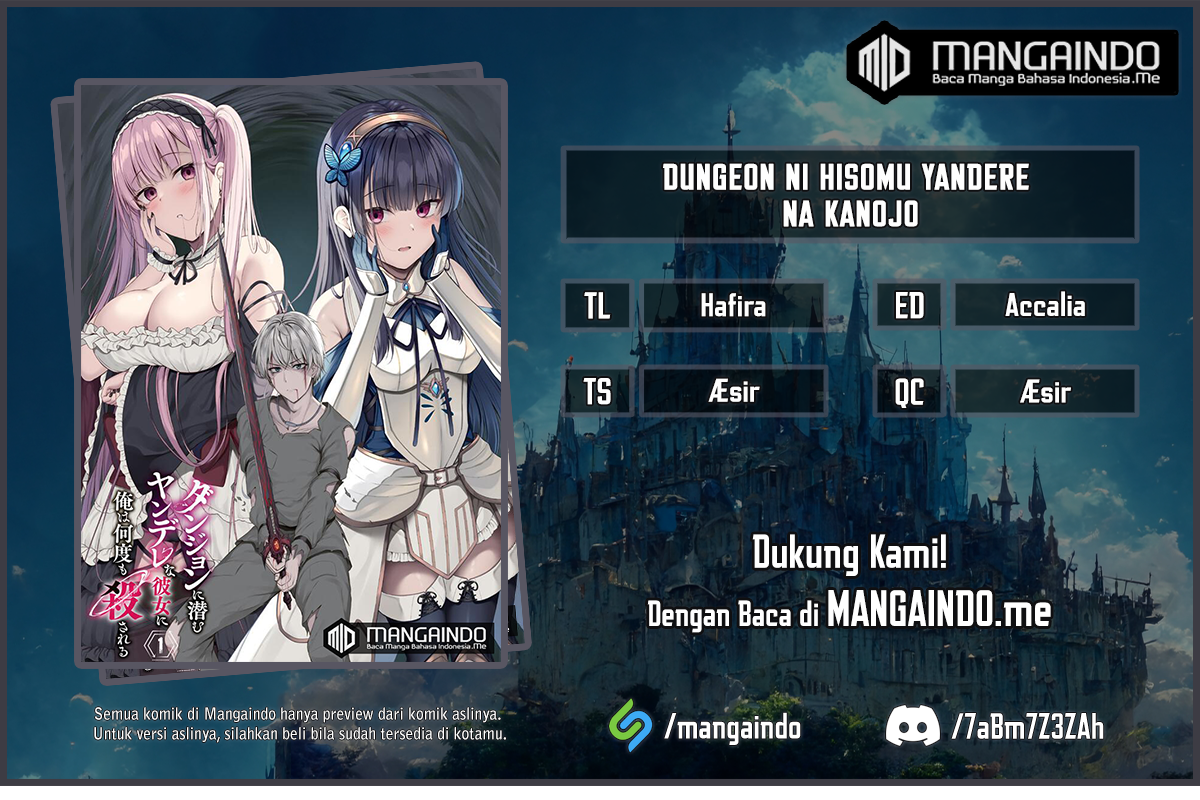 Baca Komik Dungeon ni Hisomu Yandere na Kanojo ni Ore wa Nando mo Korosareru Chapter 02.2 Gambar 1