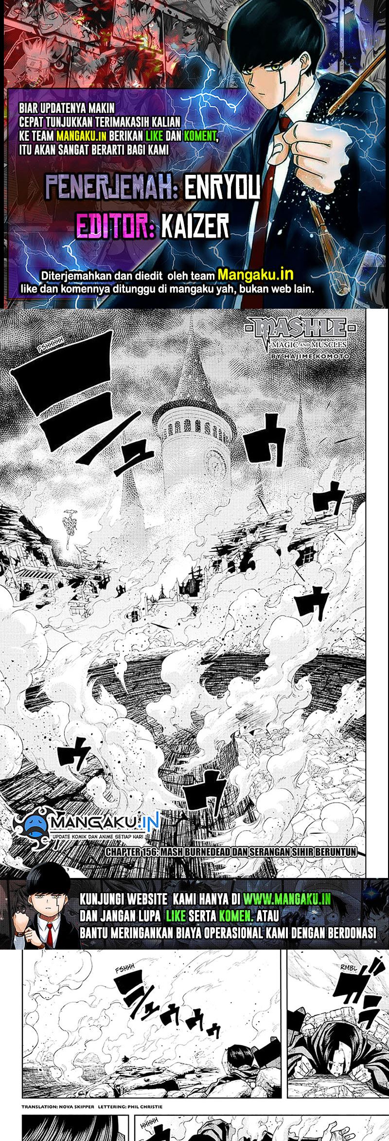 Baca Komik Mashle: Magic and Muscles Chapter 156 Gambar 1