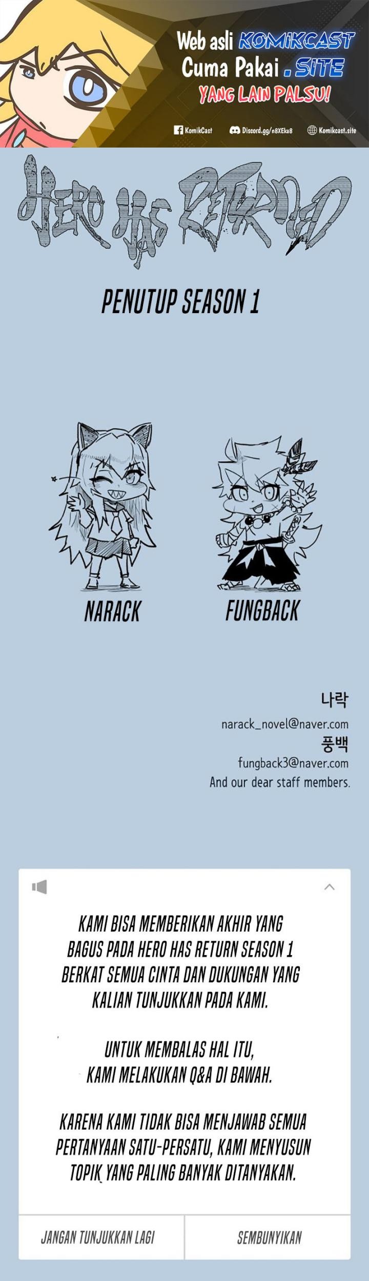 Baca  Hero Has Returned Chapter 85 Gambar 2