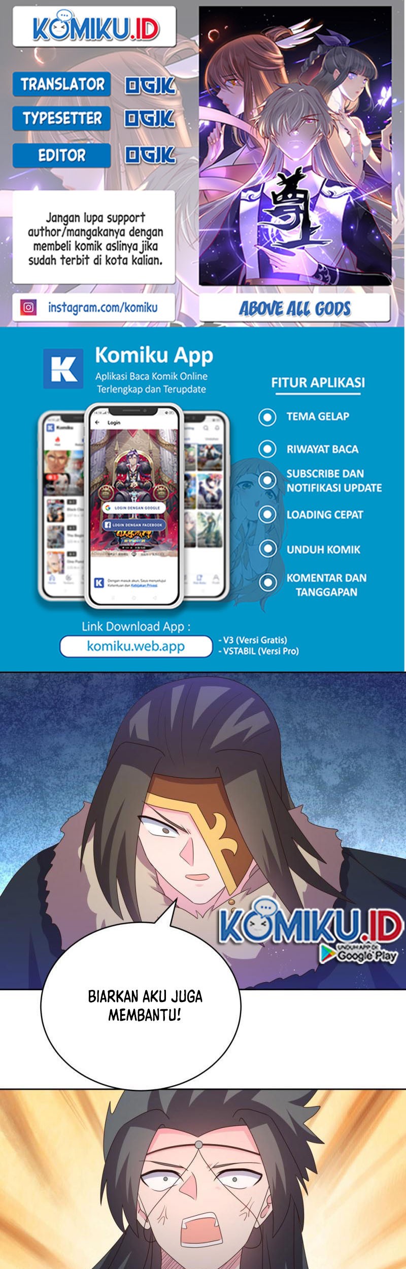 Baca Komik Above All Gods Chapter 412.5 Gambar 1