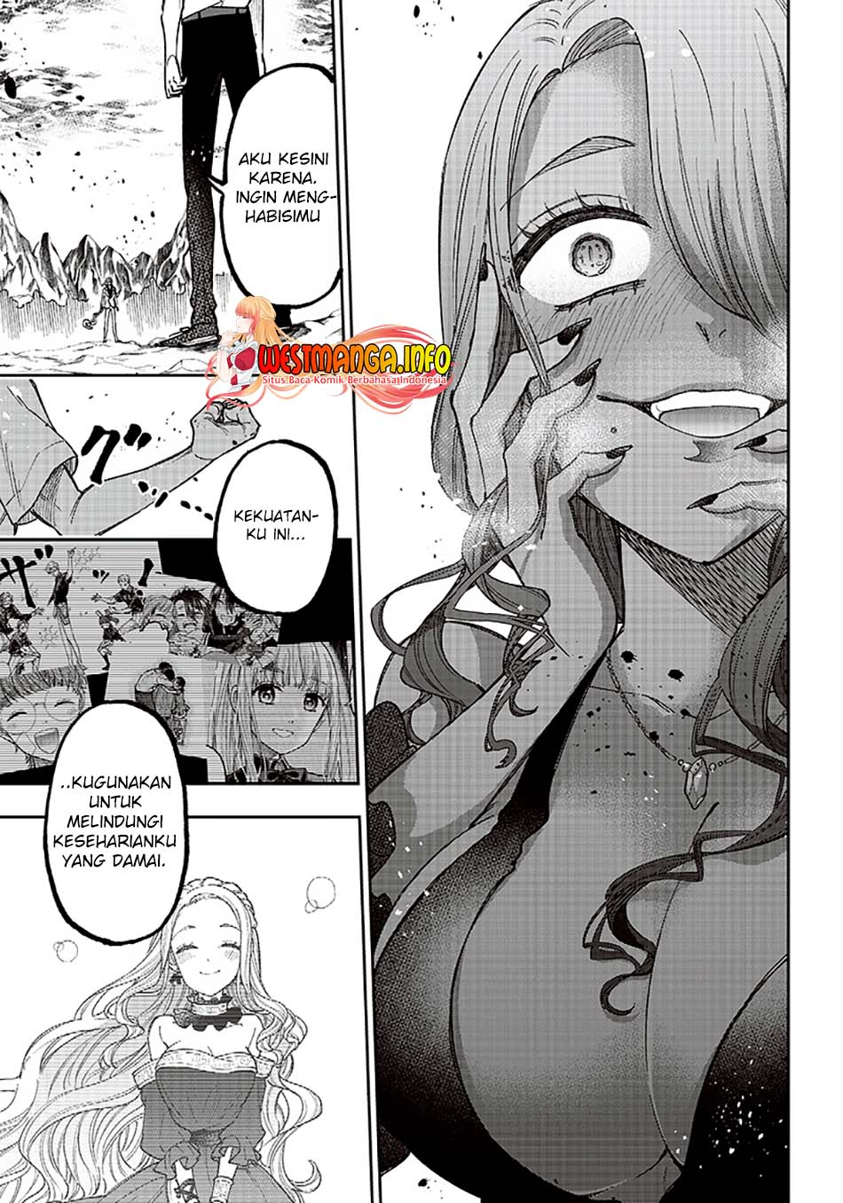Kyuuseishu MESHIA ~Isekai wo sukutta moto yuusha ga mamono no afureru genjitsu sekai wo musou suru~ Chapter 16 Gambar 17