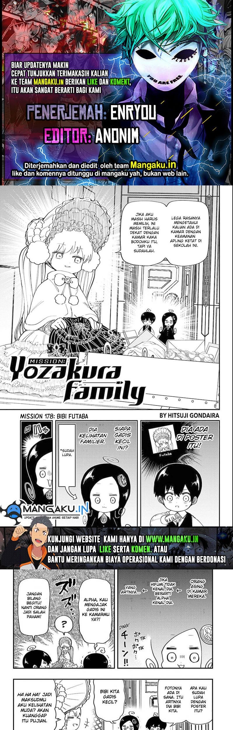 Baca Komik Mission: Yozakura Family Chapter 178 Gambar 1