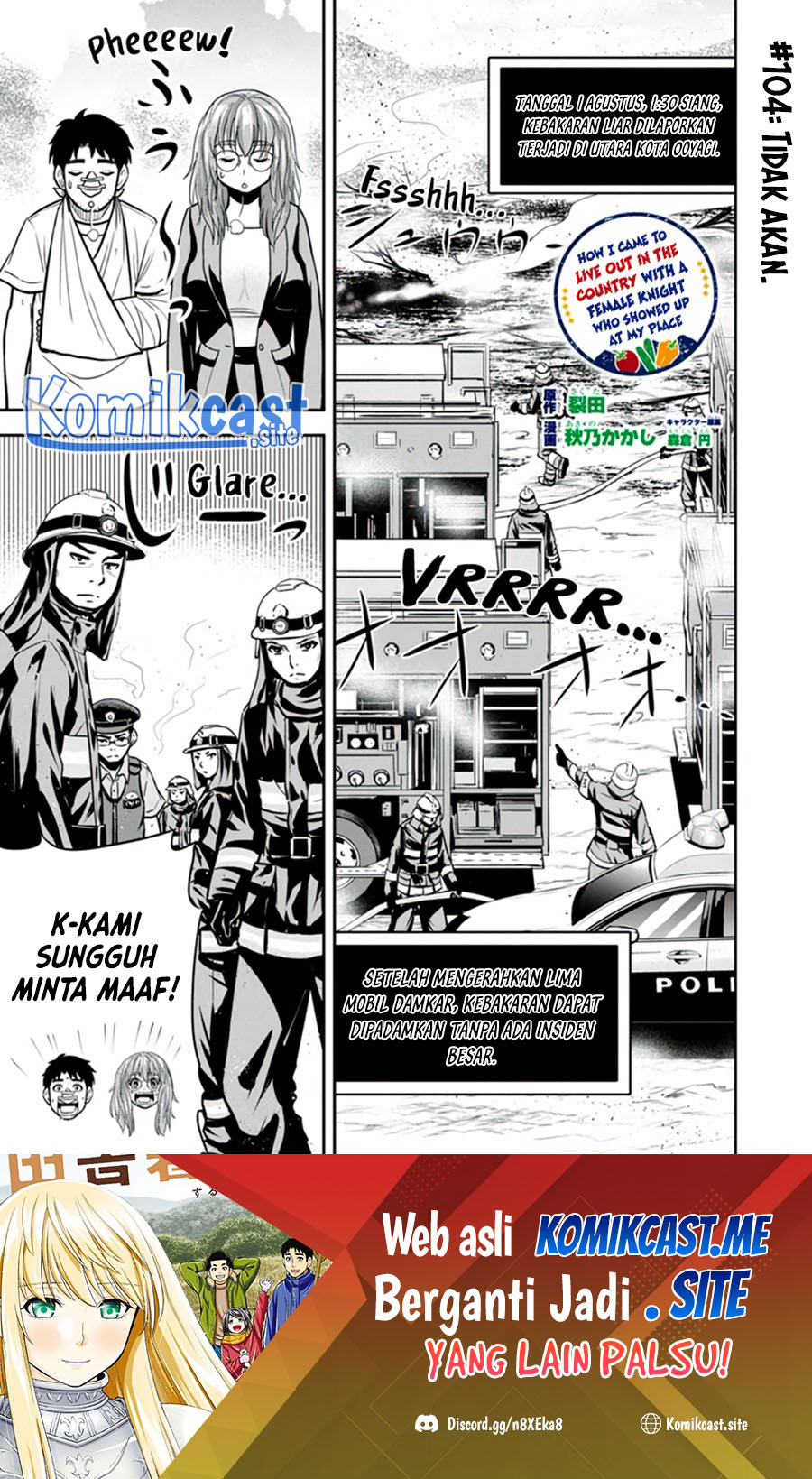 Baca Orenchi ni Kita Onna Kishi to: Inakagurashi suru Koto ni Natta Ken Chapter 104 Gambar 2