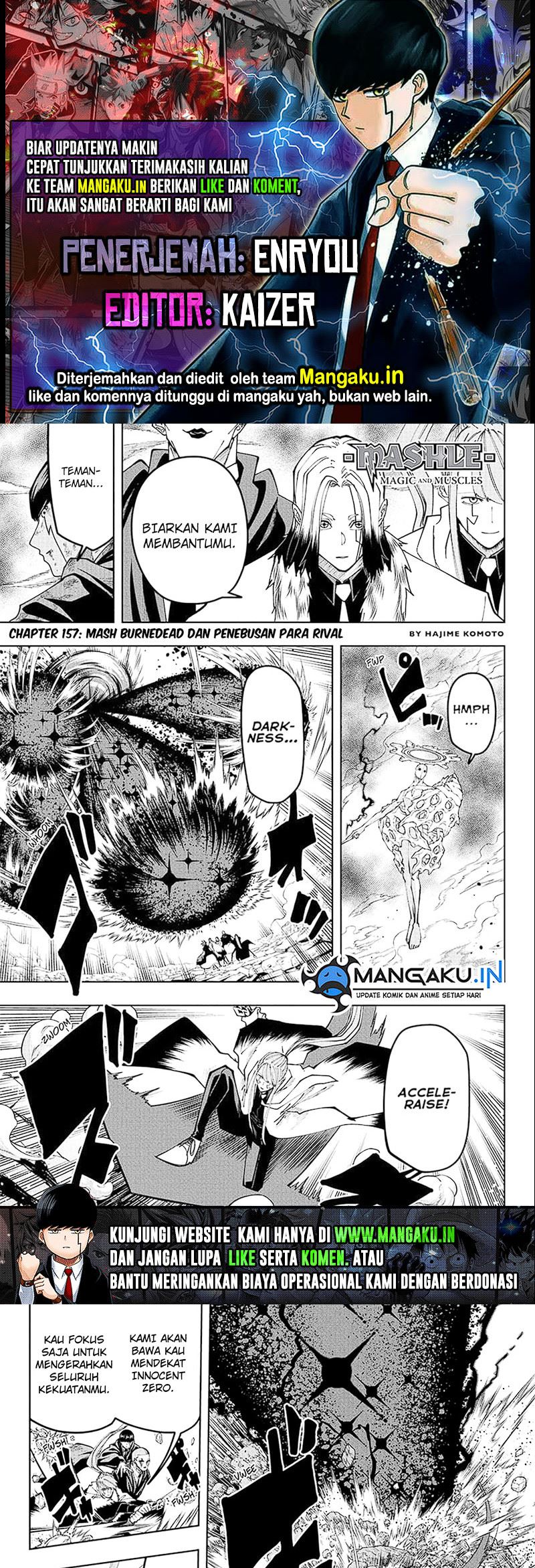Baca Komik Mashle: Magic and Muscles Chapter 157 Gambar 1