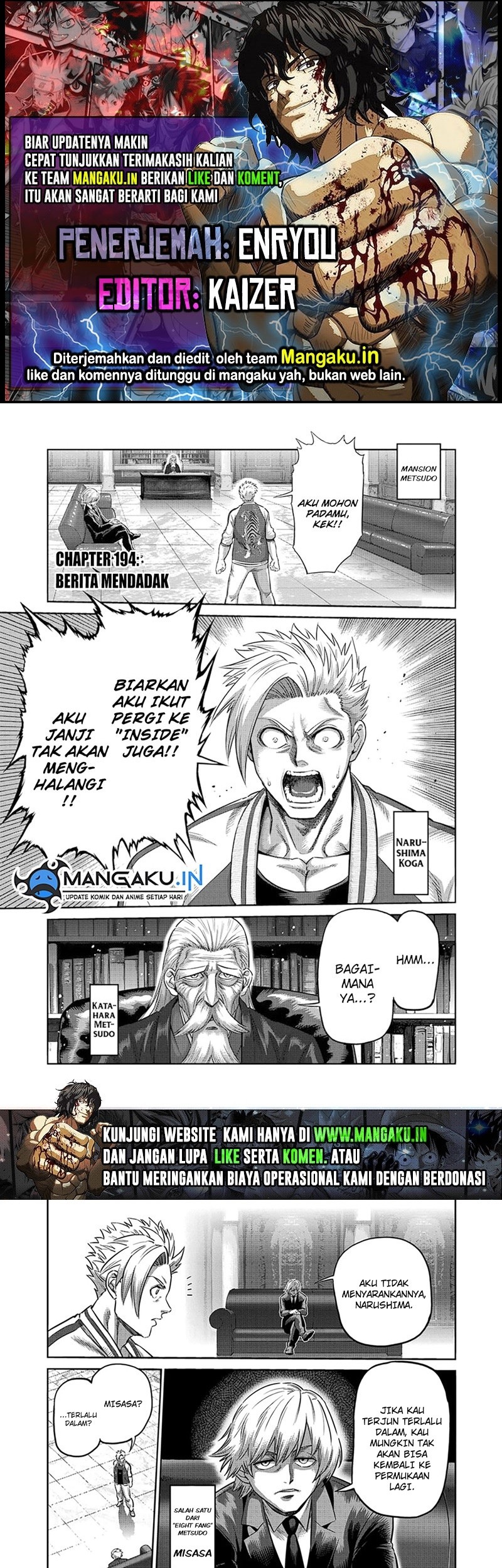 Baca Komik Kengan Omega Chapter 194 Gambar 1