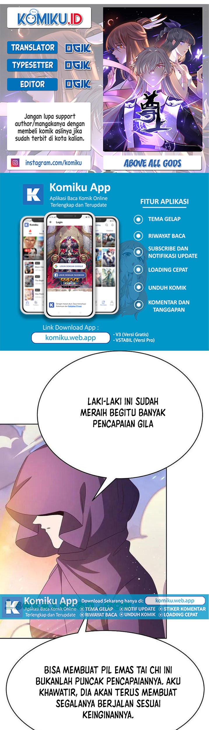 Baca Komik Above All Gods Chapter 422.5 Gambar 1