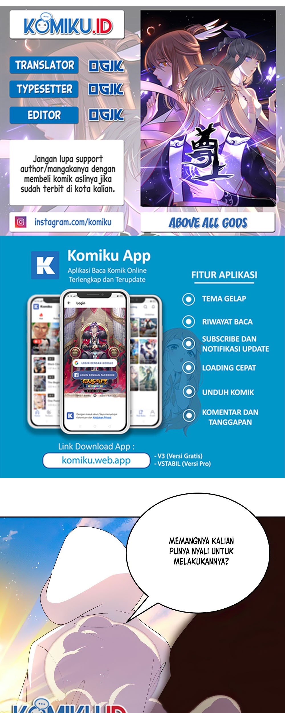 Baca Komik Above All Gods Chapter 423 Gambar 1