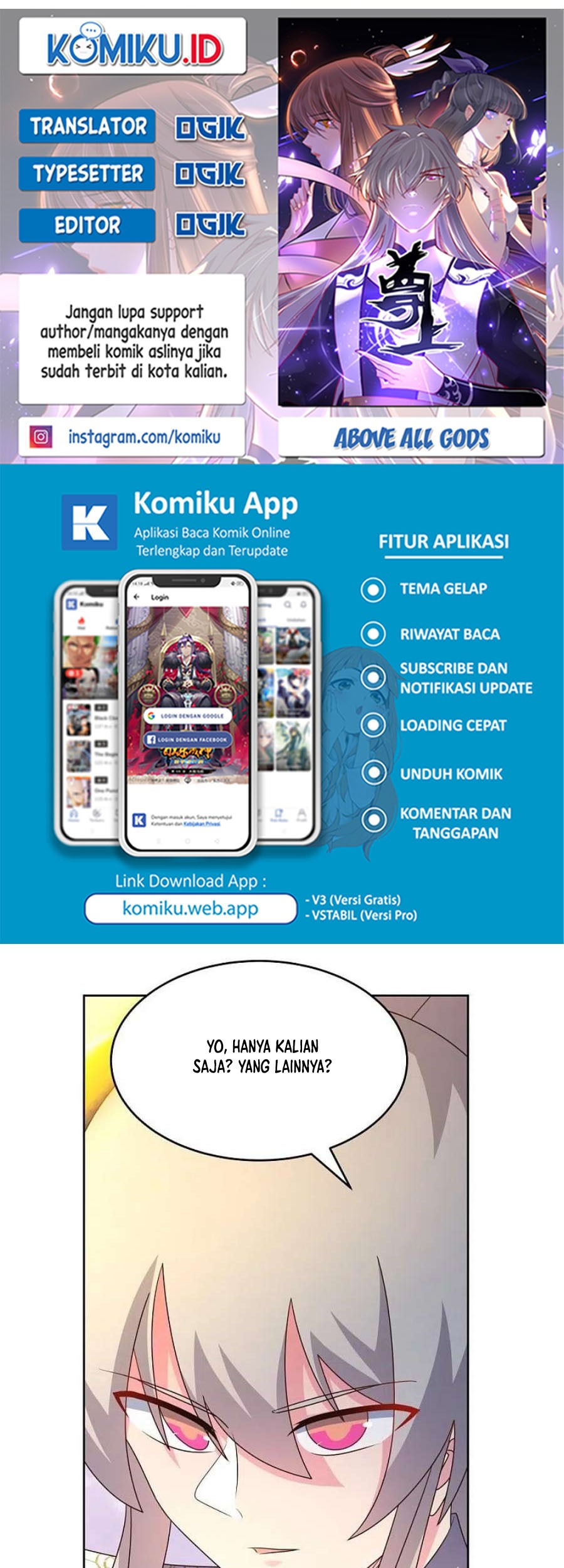Baca Komik Above All Gods Chapter 424.5 Gambar 1
