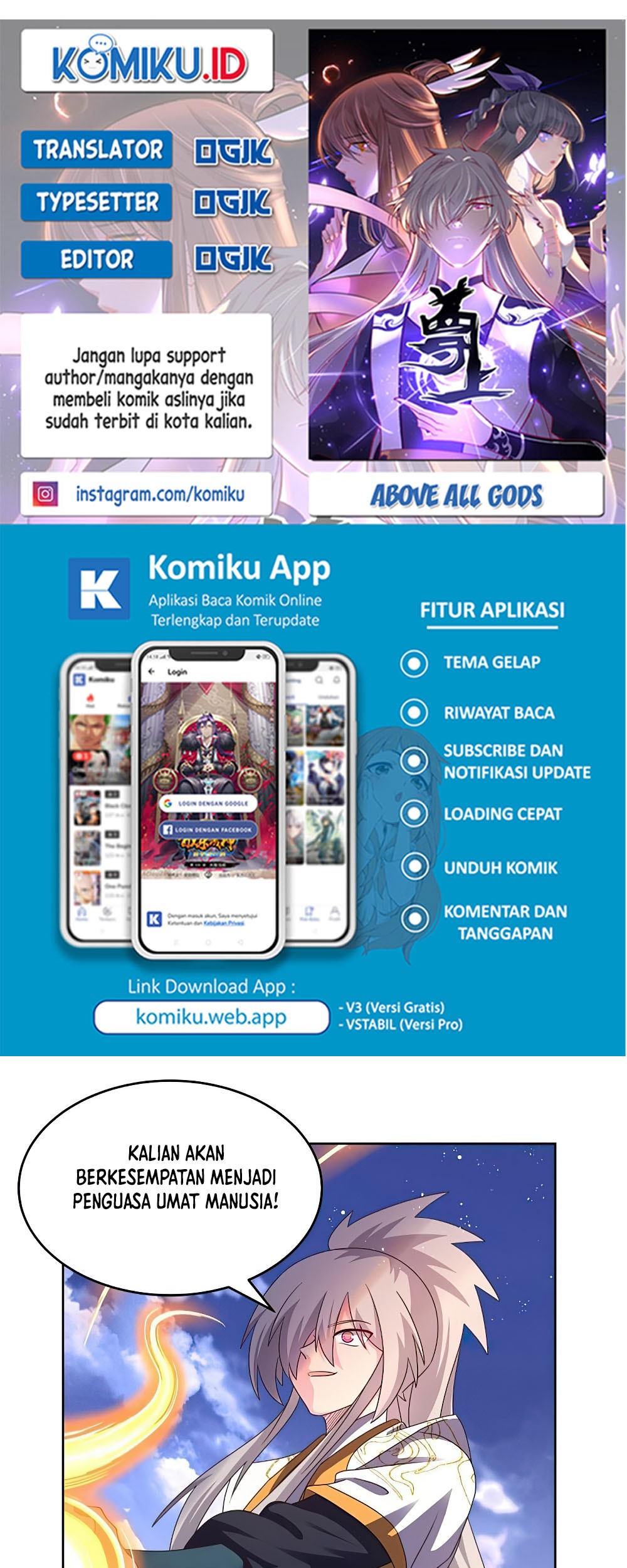 Baca Komik Above All Gods Chapter 426 Gambar 1