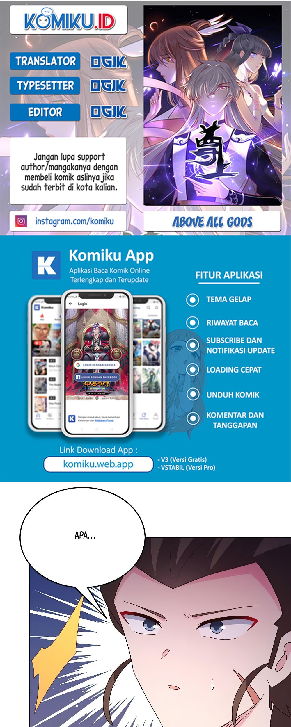 Baca Komik Above All Gods Chapter 426.5 Gambar 1