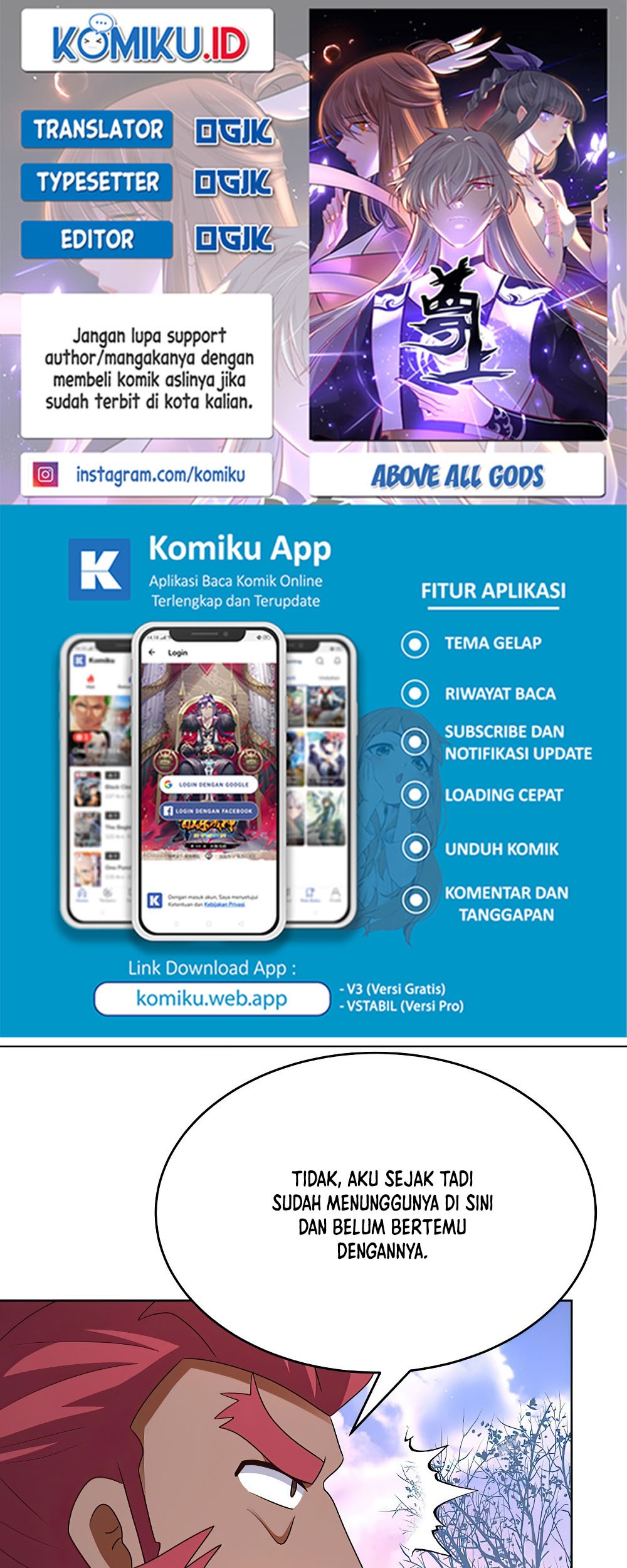 Baca Komik Above All Gods Chapter 427.5 Gambar 1