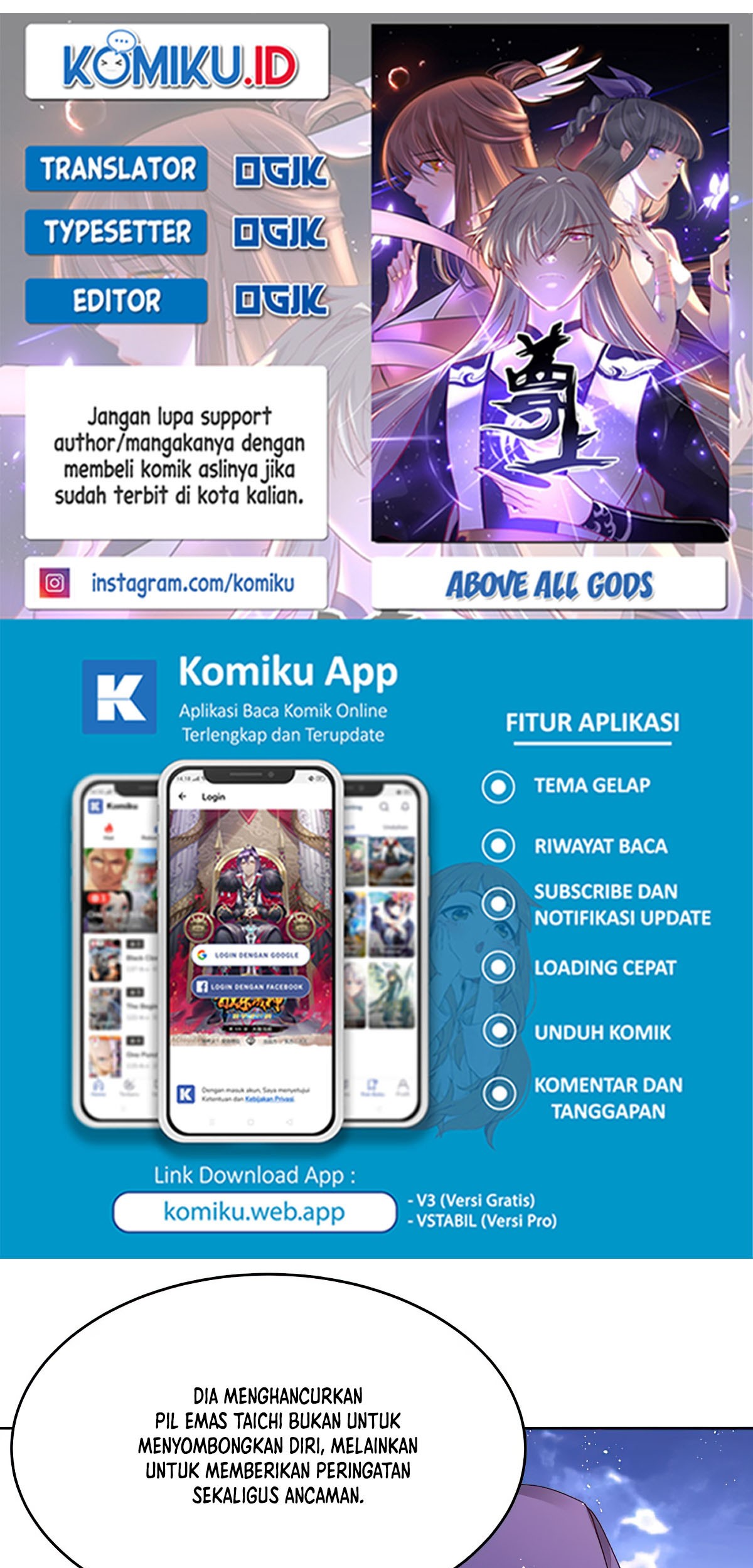 Baca Komik Above All Gods Chapter 428 Gambar 1