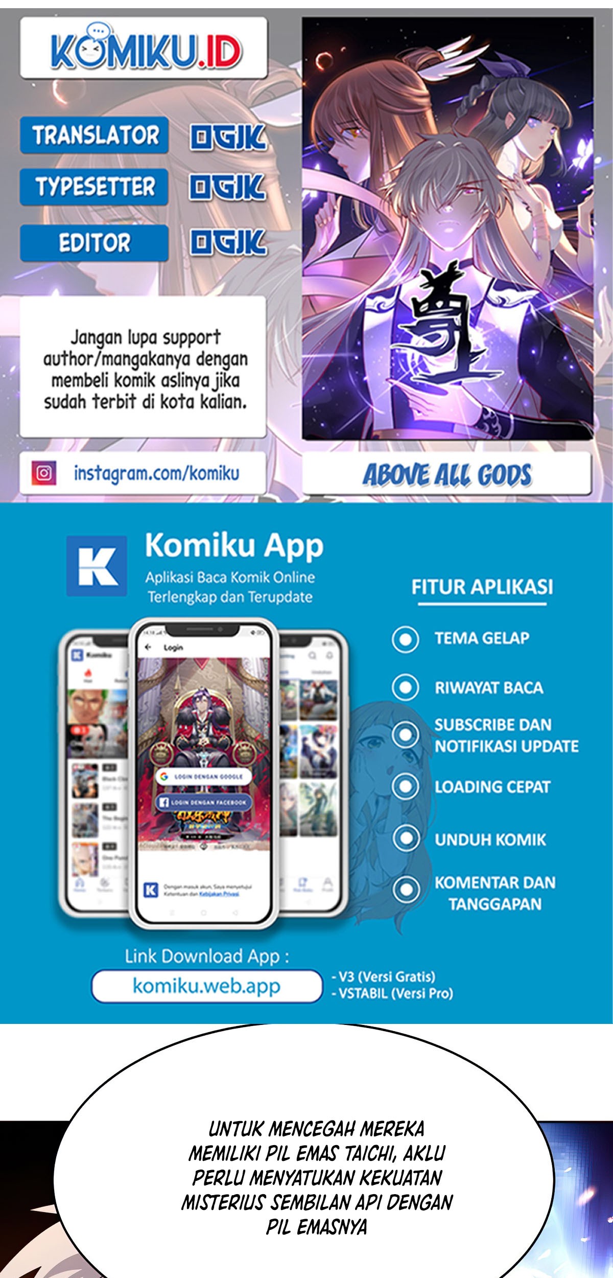 Baca Komik Above All Gods Chapter 428.5 Gambar 1