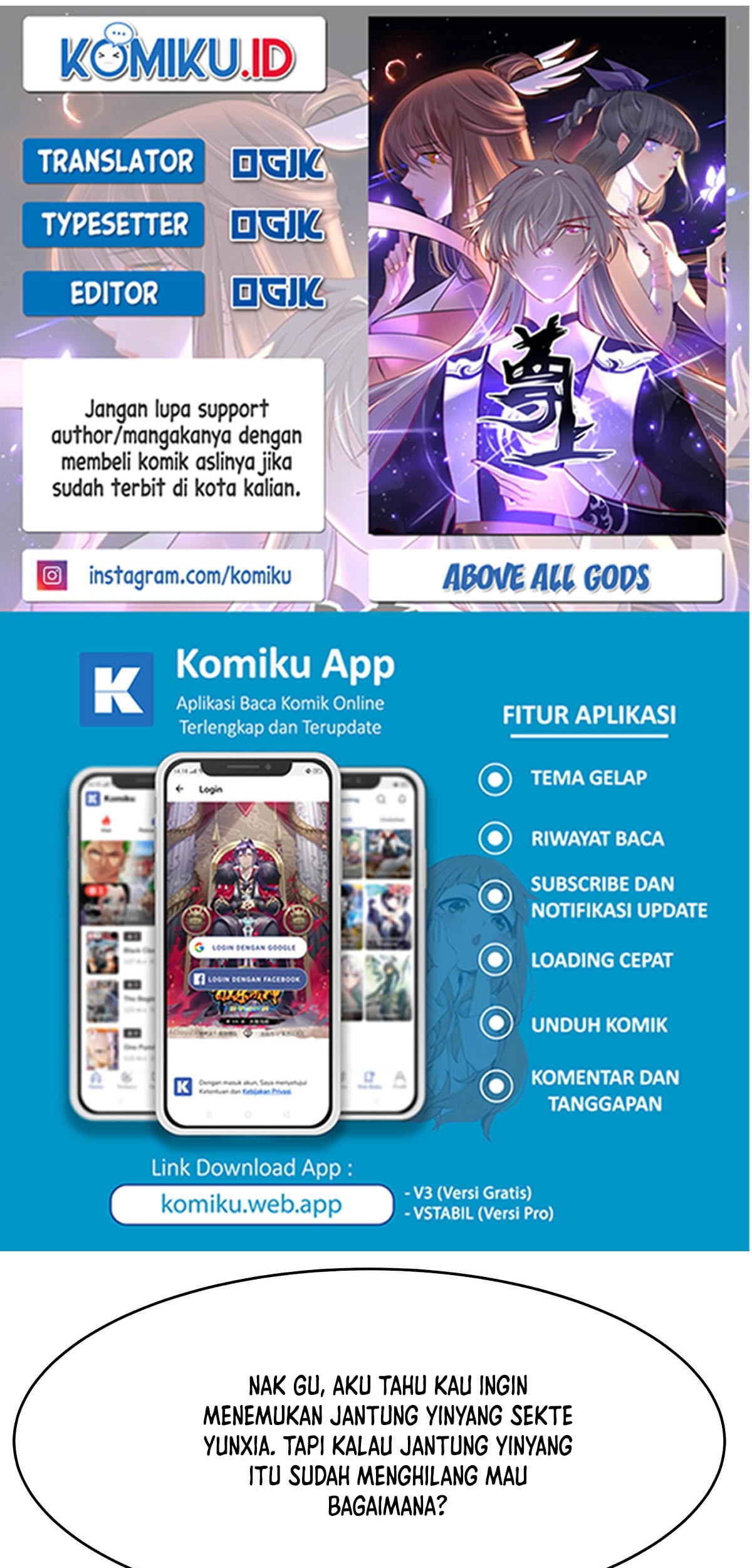 Baca Komik Above All Gods Chapter 429 Gambar 1