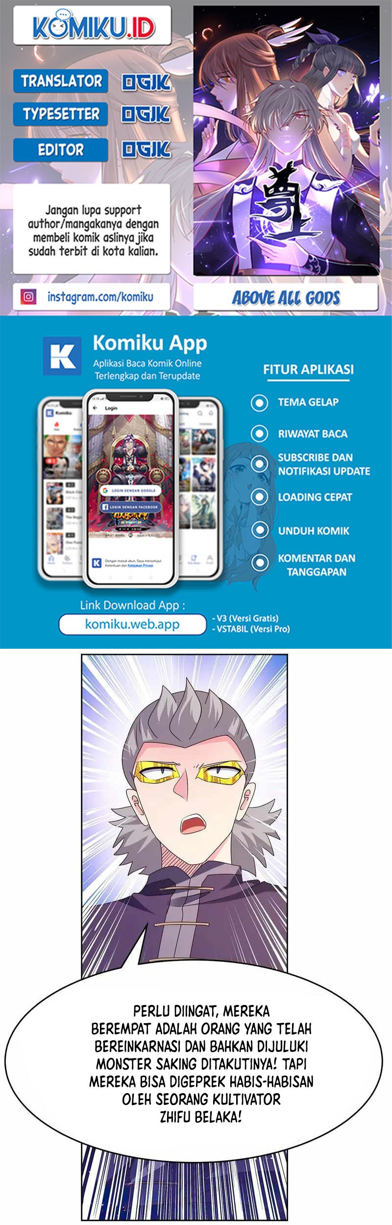 Baca Komik Above All Gods Chapter 434.5 Gambar 1