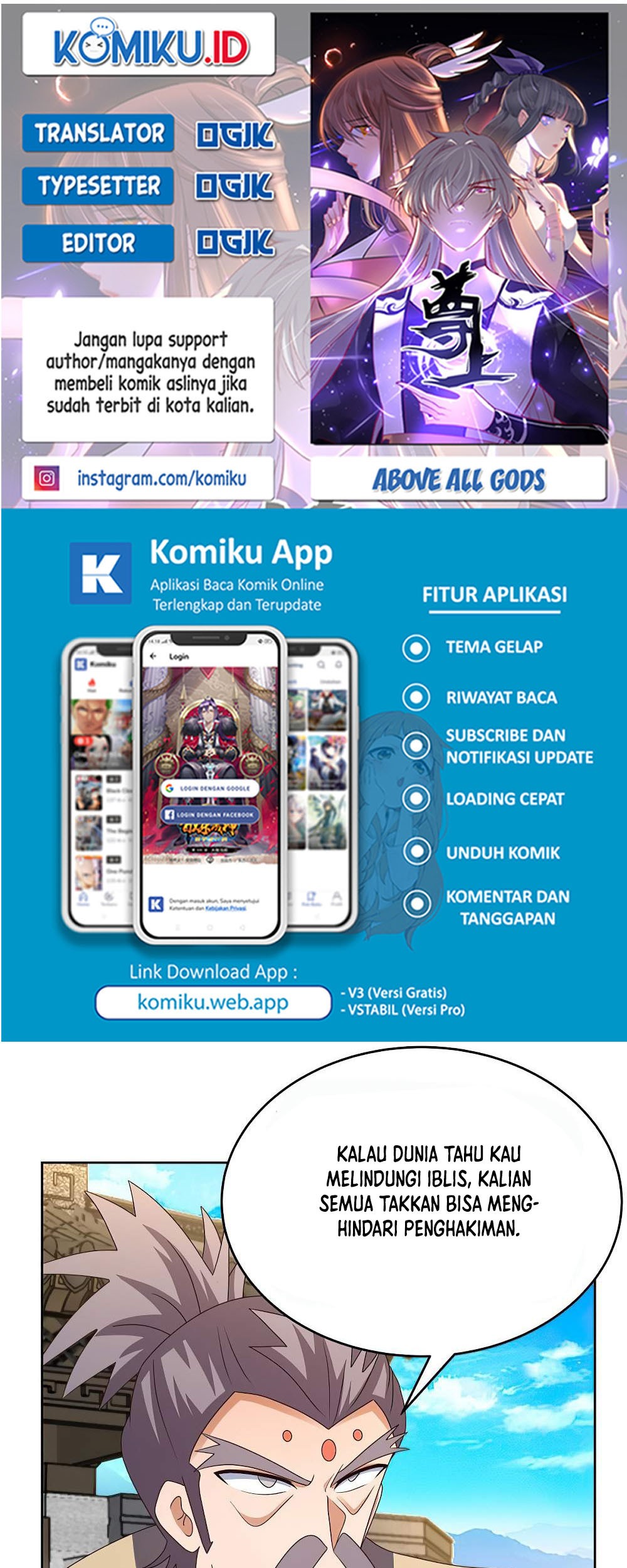 Baca Komik Above All Gods Chapter 435.5 Gambar 1