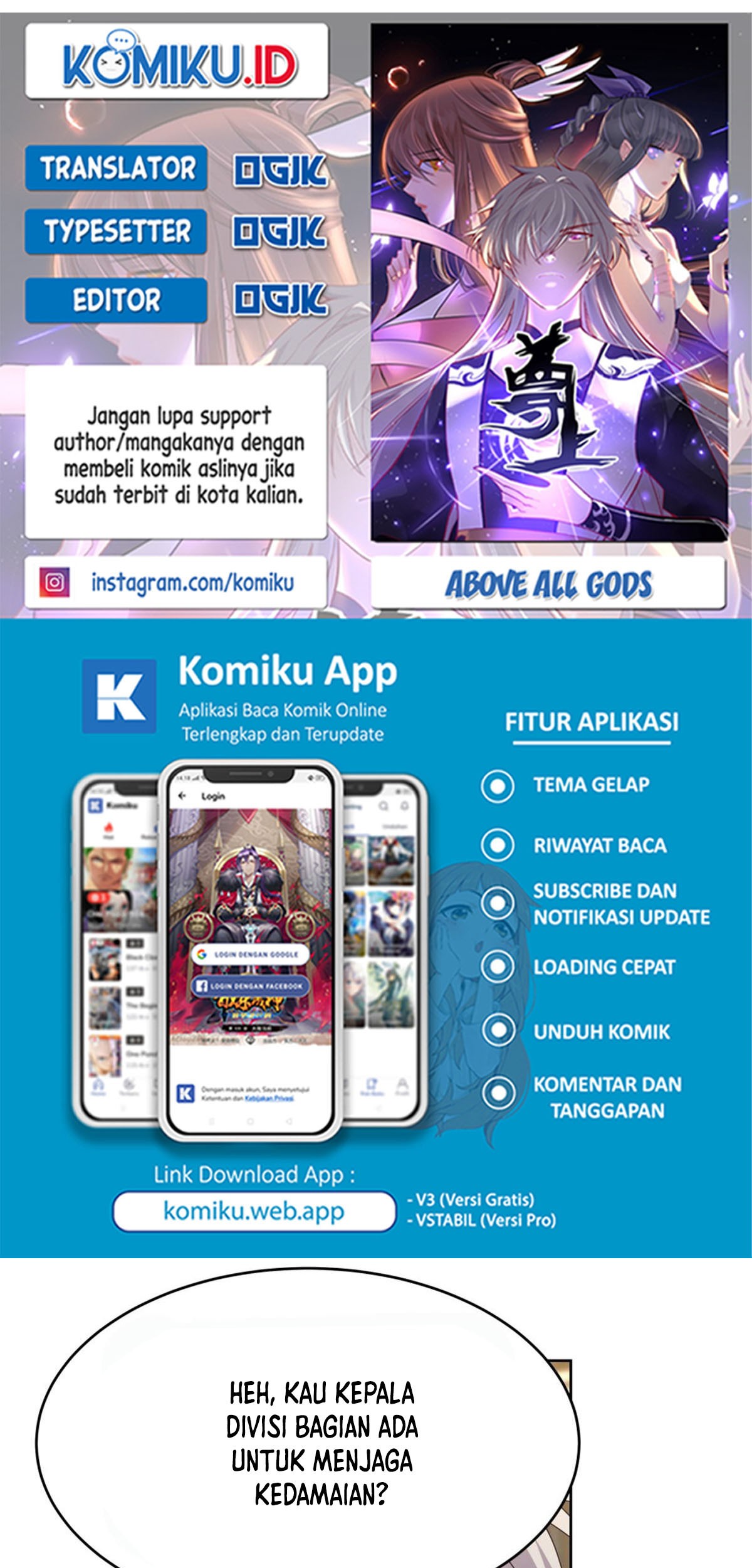 Baca Komik Above All Gods Chapter 436.5 Gambar 1