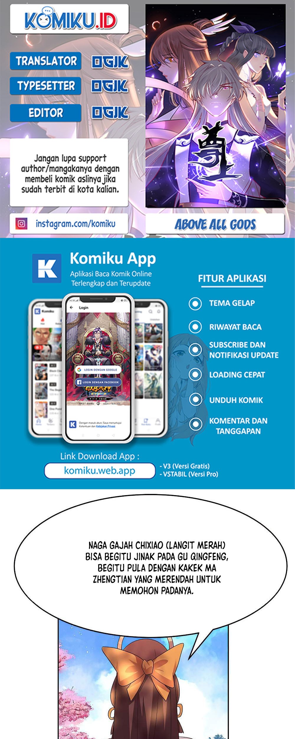 Baca Komik Above All Gods Chapter 440 Gambar 1