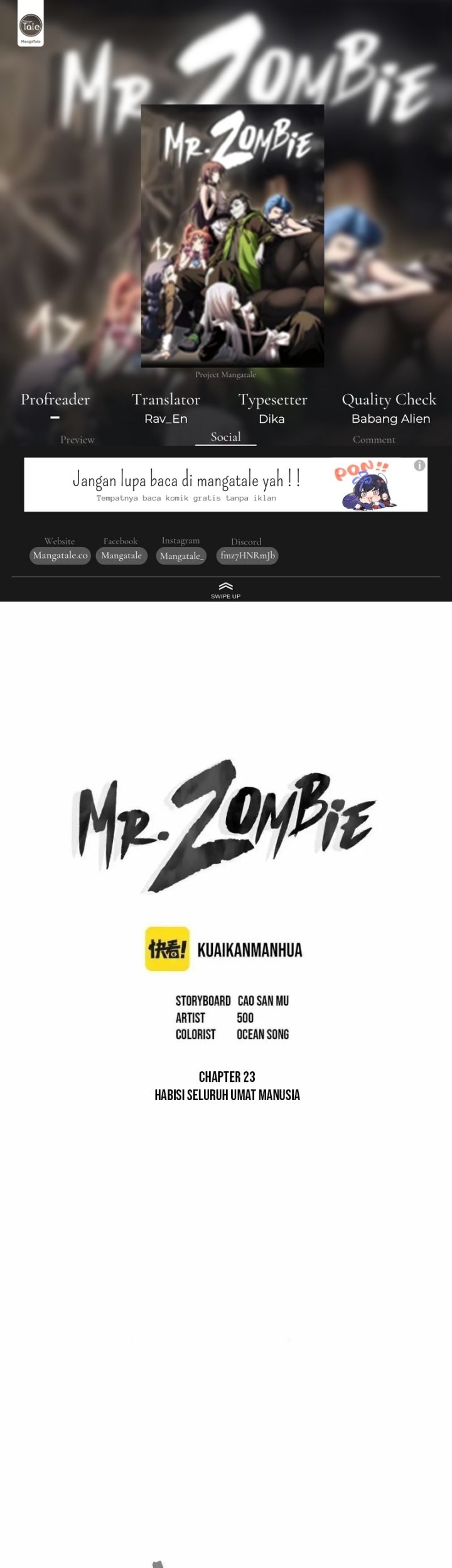 Baca Komik Mr. Zombie Chapter 23 Gambar 1