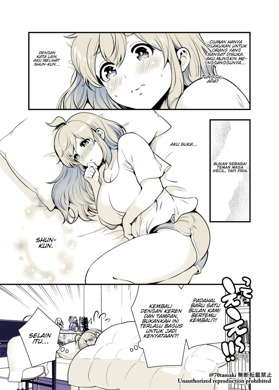 Osananajimi ga Hisabisa ni Saikai Shitara Otagai Kyonyuu ni Natteta Chapter 31 Gambar 4