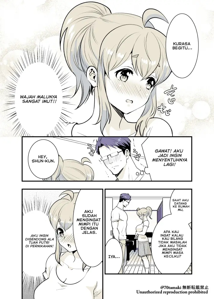 Osananajimi ga Hisabisa ni Saikai Shitara Otagai Kyonyuu ni Natteta Chapter 18 Gambar 7