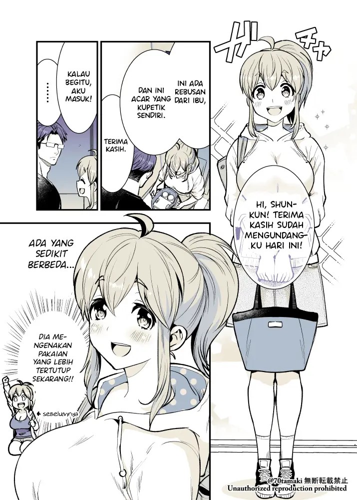 Osananajimi ga Hisabisa ni Saikai Shitara Otagai Kyonyuu ni Natteta Chapter 14 Gambar 4