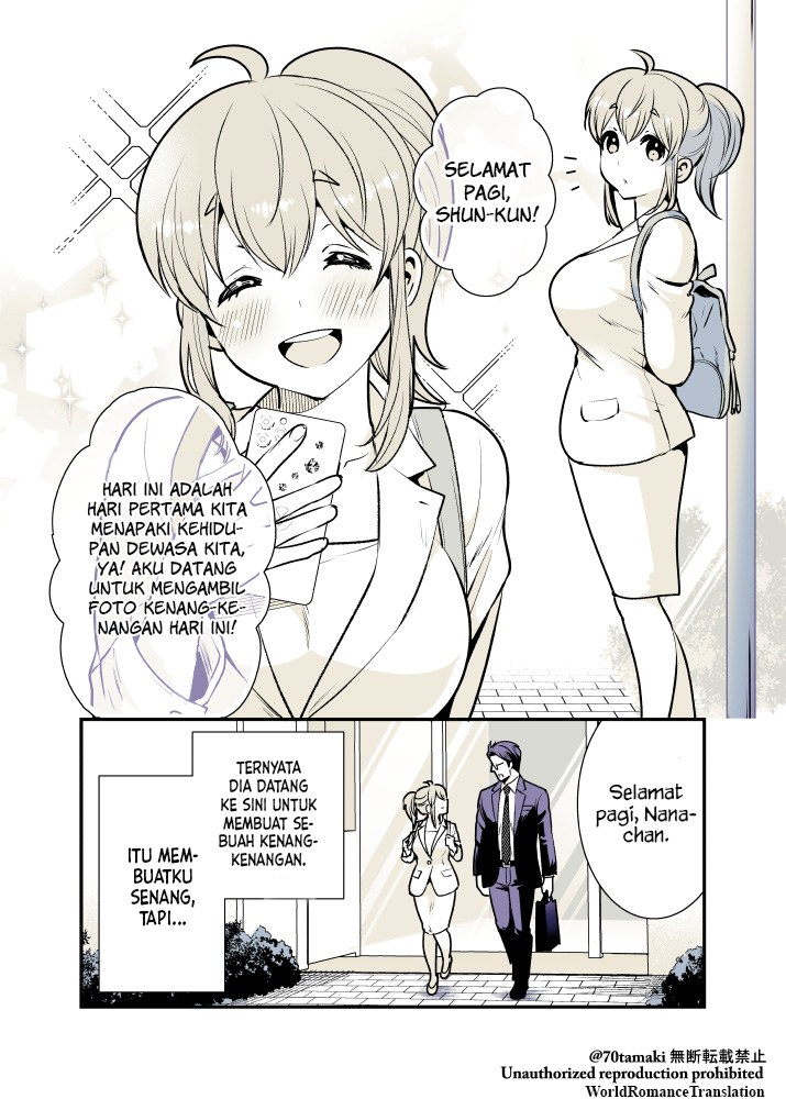 Osananajimi ga Hisabisa ni Saikai Shitara Otagai Kyonyuu ni Natteta Chapter 10 Gambar 3