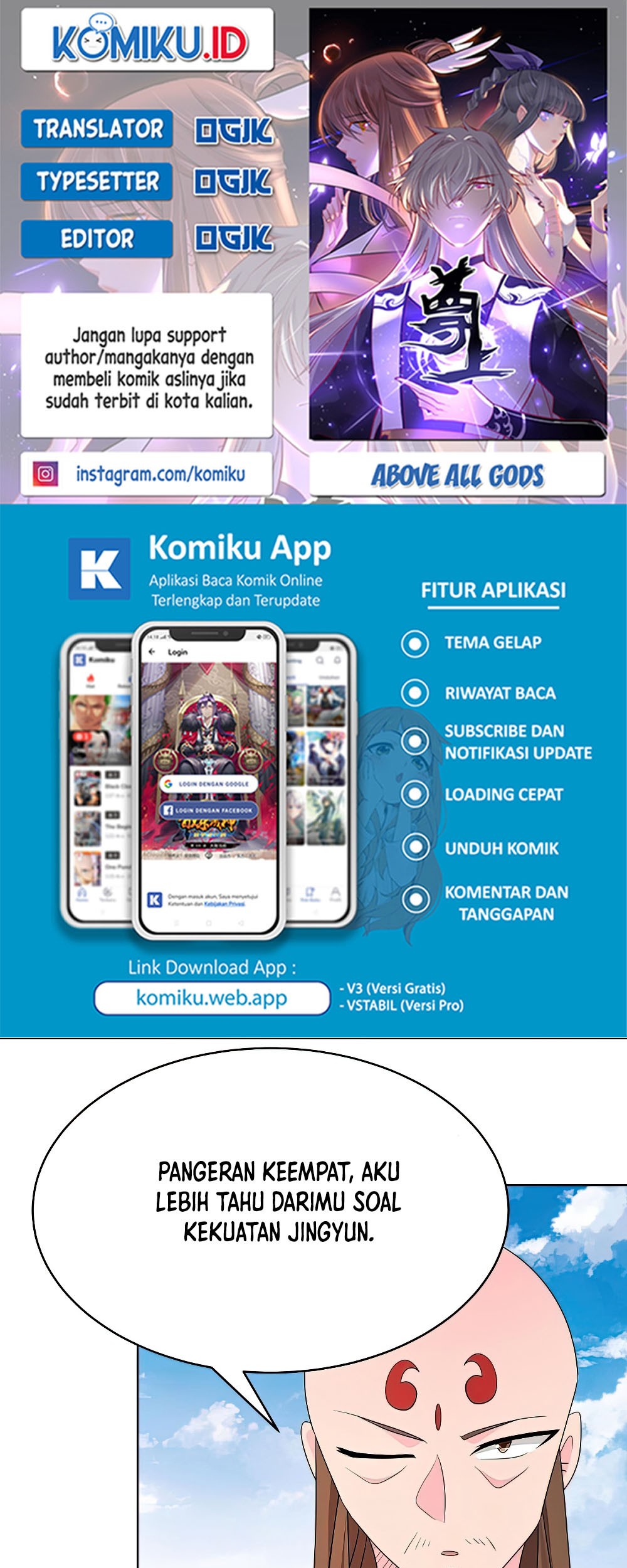 Baca Komik Above All Gods Chapter 446.5 Gambar 1
