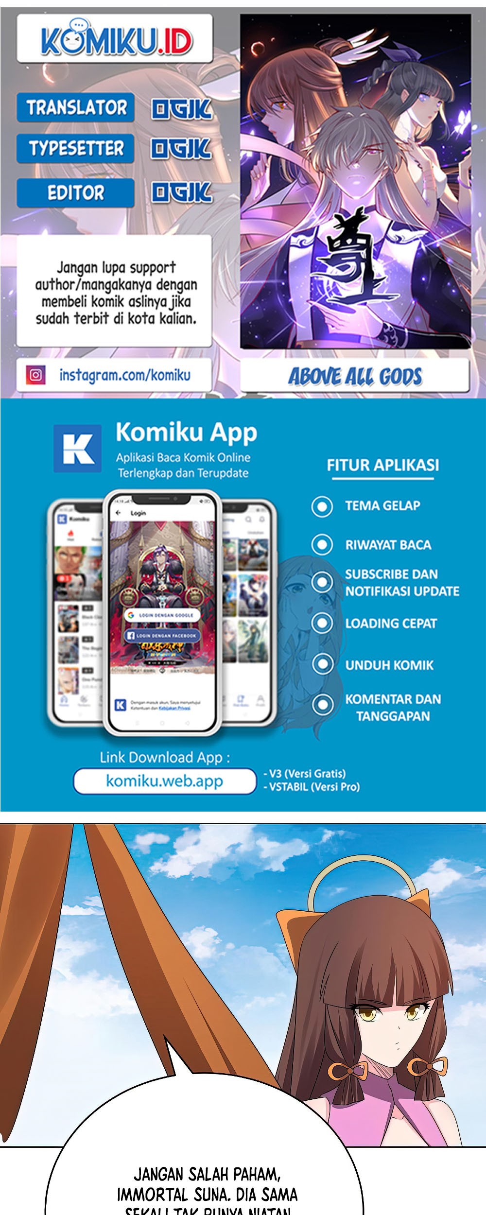 Baca Komik Above All Gods Chapter 447.5 Gambar 1