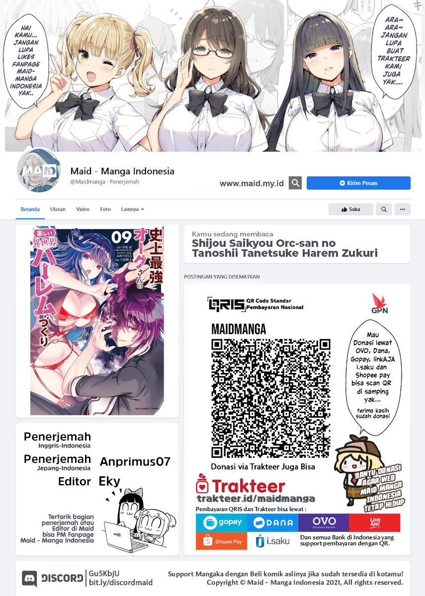 Baca  Shijou Saikyou Orc-san no Tanoshii Tanetsuke Harem Zukuri Chapter 100 Gambar 2