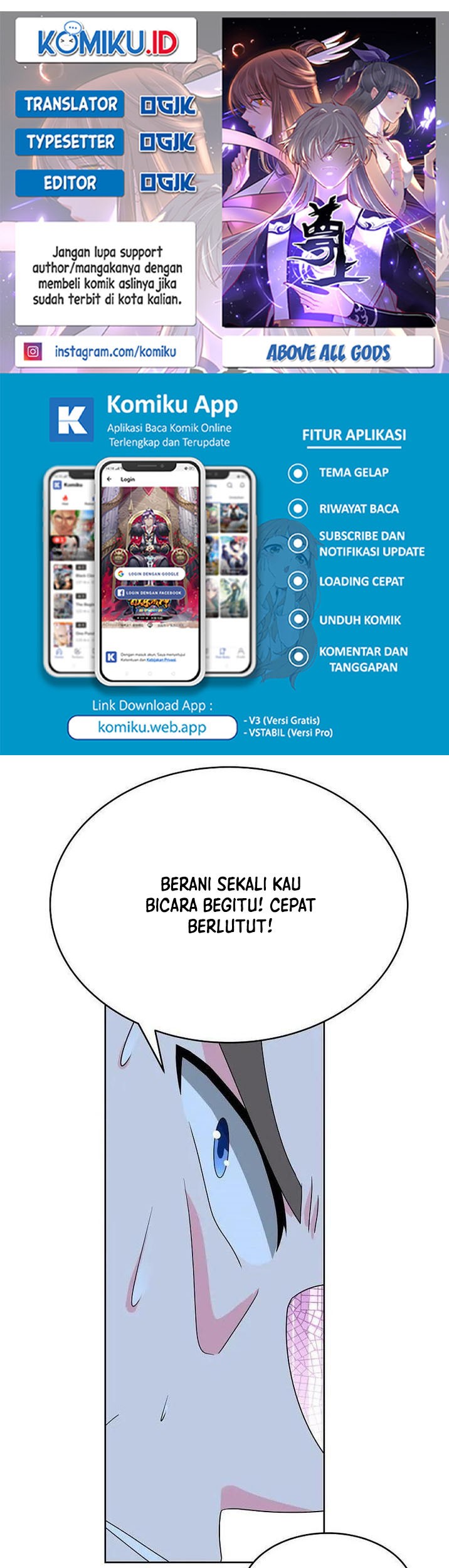Baca Komik Above All Gods Chapter 453.5 Gambar 1