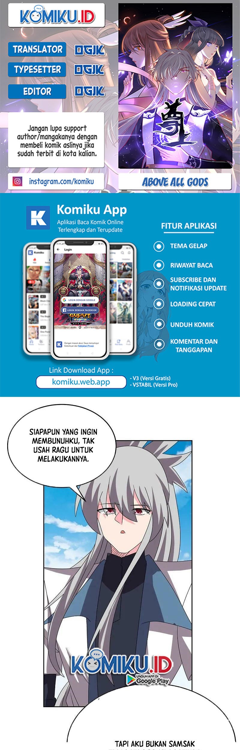 Baca Komik Above All Gods Chapter 454 Gambar 1