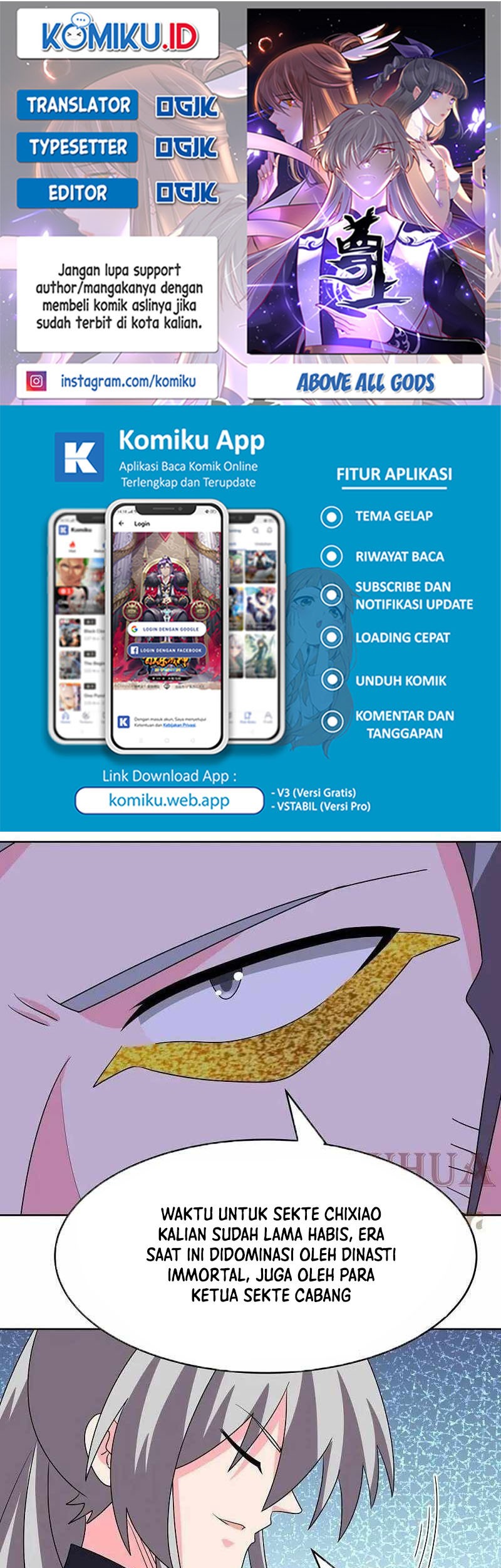 Baca Komik Above All Gods Chapter 455.5 Gambar 1