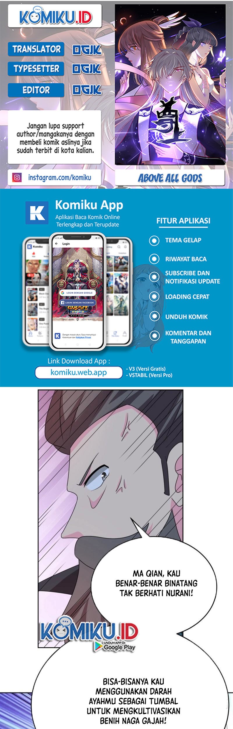 Baca Komik Above All Gods Chapter 456 Gambar 1