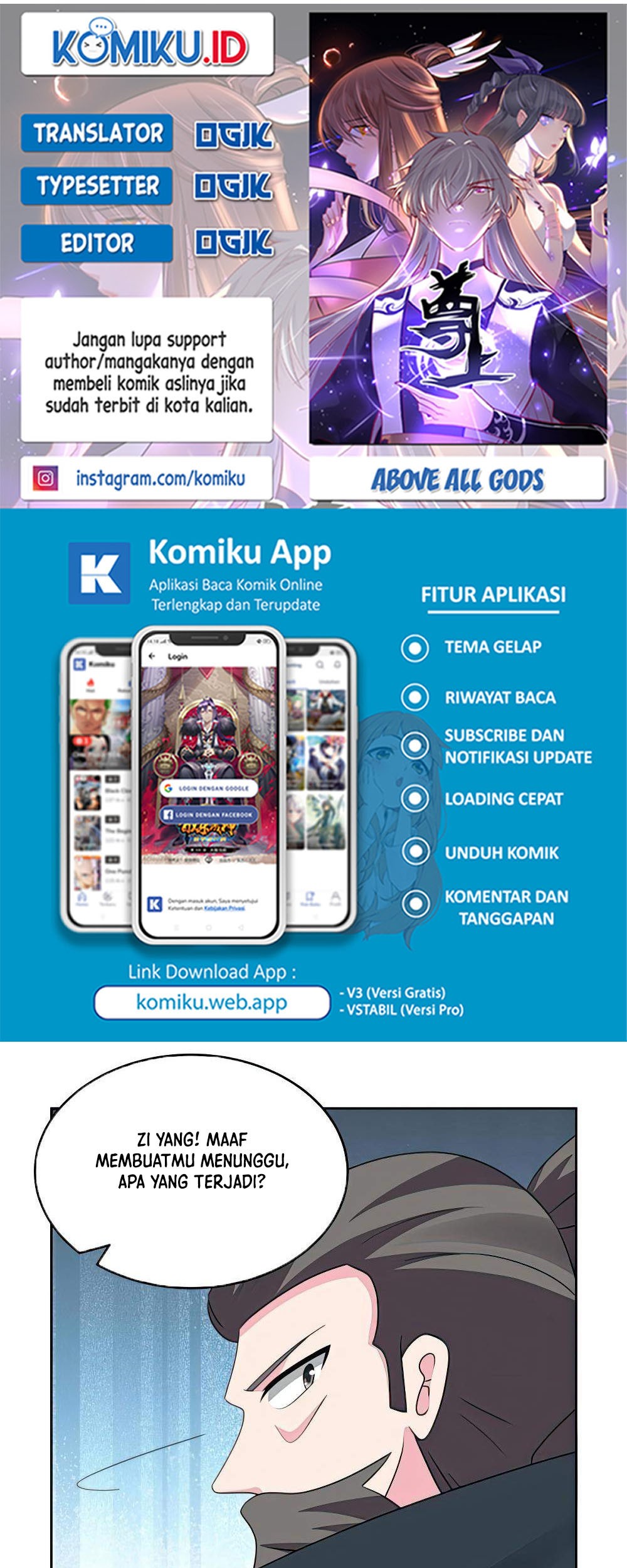 Baca Komik Above All Gods Chapter 460 Gambar 1