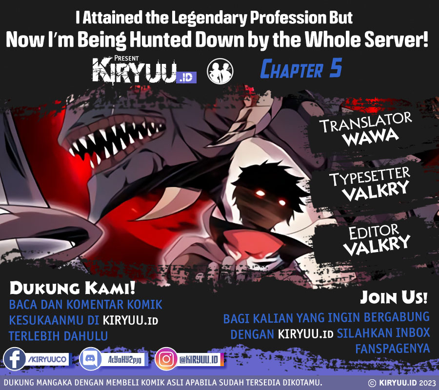 Baca Komik I Attained the Legendary Profession But Now I’m Being Hunted Down by the Whole Server?! Chapter 05 Gambar 1
