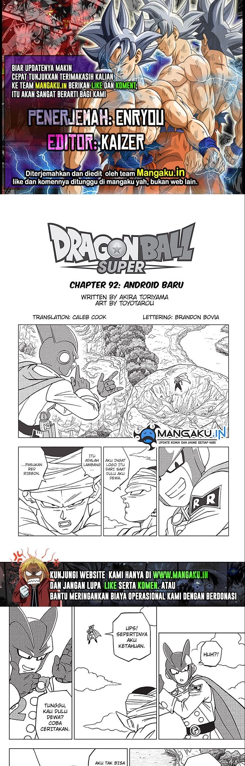 Baca Komik Dragon Ball Super Chapter 92 Gambar 1