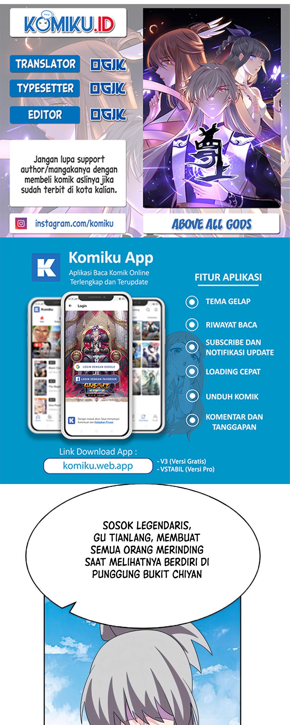 Baca Komik Above All Gods Chapter 462.5 Gambar 1