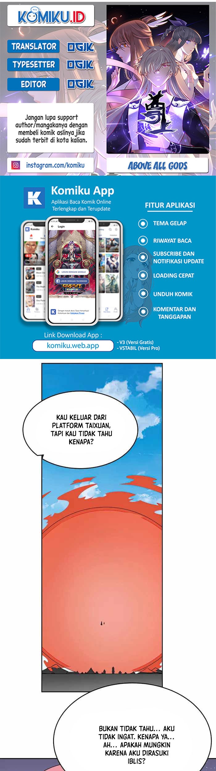 Baca Komik Above All Gods Chapter 464.5 Gambar 1