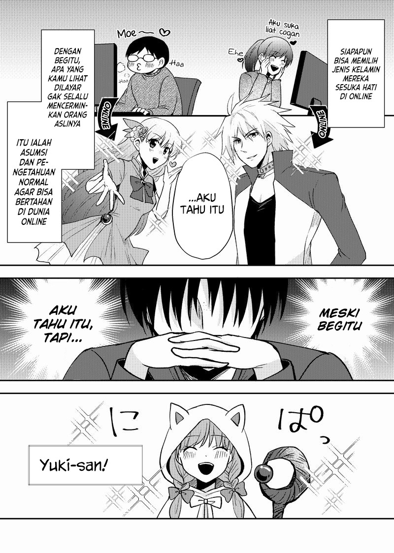 Baca Komik Netoge no Seibetsu wa Daitai Mitame de Damasareru Chapter 04 Gambar 1