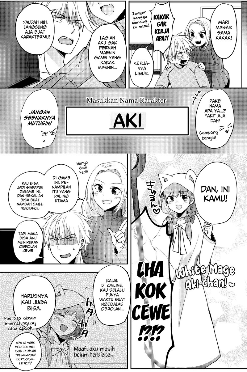 Netoge no Seibetsu wa Daitai Mitame de Damasareru Chapter 02 Gambar 3