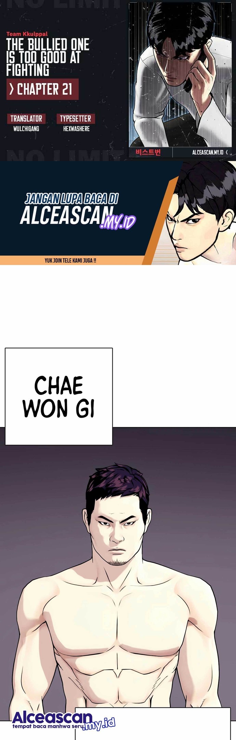 Baca Komik The Bullied One Is Too Good at Fighting Chapter 21 Gambar 1