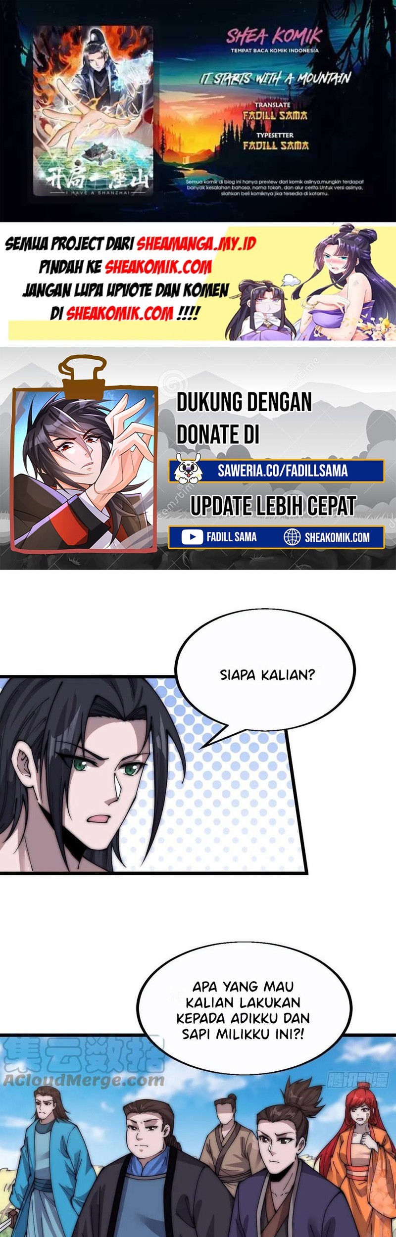 Baca Komik It Starts With A Mountain Chapter 379 Gambar 1